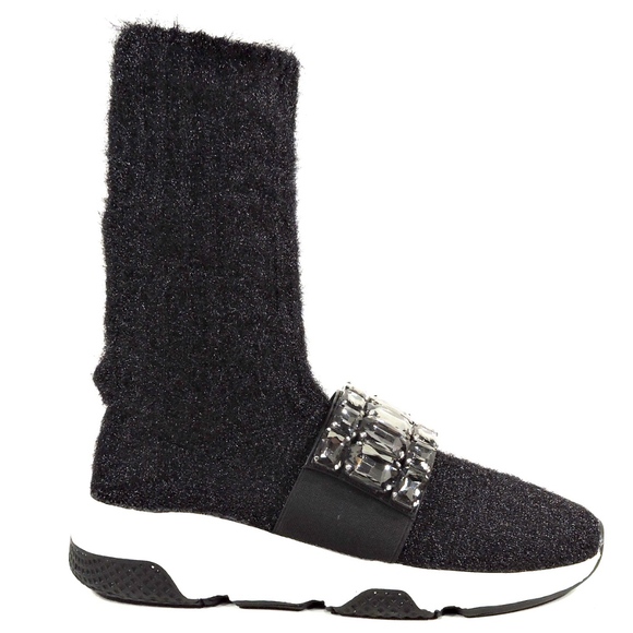 🇮🇹NILA & NILA🇮🇹 Winter Black Walking SNEAKERS - Picture 4 of 8